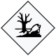 Placa de señalización ADR peligro medioambiental